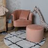 Bronx71 Stillsessel Amy Samt rosa Bild 3