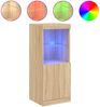 vidaXL Sideboard mit LED-Leuchten Sonoma-Eiche 41x37x100 cm 836688 Bild 2