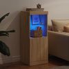 vidaXL Sideboard mit LED-Leuchten Sonoma-Eiche 41x37x100 cm 836688 Bild 3