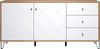 Places of Style Sideboard Tarragona, Kommode, Fräsungen in Rautenoptik, Breite 183 cm Bild 2