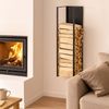 Relaxdays Kaminholzregal Wandmontage Bild 2
