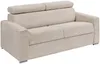 Vente-unique - VIZIR Sofa SamtStoff Beige - B 223 cm94 cm x H 110 cm95 cm x L 196 cm Bild 2