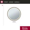 Paulmann 71088 LED Leuchtspiegel Mirra rund schwarz WhiteSwitch dimmbar Bild 5