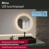 Paulmann 71088 LED Leuchtspiegel Mirra rund schwarz WhiteSwitch dimmbar Bild 2