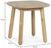 IDIMEX Beistelltisch SURIN, Gartentisch 50x50 cm aus massivem Akazienholz mit Lamellenoptik Natur Bild 4