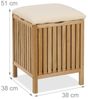 Wäschekorb aus Walnussholz mit Sitz 10050645 Bild 4