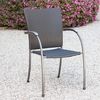 2er Set Salernos Stapelstuhl grau Bild 2