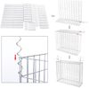 SONGMICS Gabionenkorb, verzinkt, Metall silber, 100 x 80 x 30 cm Bild 4