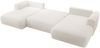 Selsey 'Ovo' Ecksofa mit Schlaffunktion, Ottomane universell, Bouclé Creme Bild 3