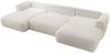 Selsey 'Ovo' Ecksofa mit Schlaffunktion, Ottomane universell, Bouclé Creme Bild 5