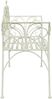 vidaXL Gartenbank 2-Sitzanzahl 130 x 47 x 90 cm Stahl Antik Weiß 42029544 Bild 4