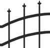vidaXL Gartenzaun Woerden mit Speerspitze Schwarz 240 x 75 cm Stahl 151079 Bild 5
