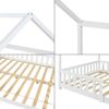 Hausbett Hesel, Kinderbett, Lattenrost und Matratze, Weiß, 120x200 cm Bild 5