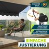 tillvex Balkonmarkise 200 cm Anthrazit Gelenkarm Markise Klemmmarkise Sonnenmarkise Balkon ohne Bohren Bild 5