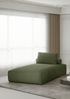 OUTLET Sofa Set 2-teilig Sezlong und Sofa 3-Sitzer CELES in Stoff Scala Olivgrün Bild 4