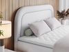 Boxspringbett, Schlafzimmerbett, Bettkasten - EIRA -200 x 200 cm - Weiß Kunstleder - H3 Bild 3