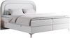 Boxspringbett, Schlafzimmerbett, Bettkasten - EIRA -200 x 200 cm - Weiß Kunstleder - H3 Bild 4