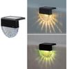 POPOLIC LED Solarleuchte Solar Deck Lights, für Outdoor Gartenpfosten Zaun, Farbwechselnd, LED wechselbar, Warmes Weiß /Color Glow, IP65 Wasserdicht Bild 5