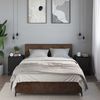 vidaXL Nachttische 2 Stk. Schwarz 40x31x50 cm Holzwerkstoff und Metall 848710 Bild 3