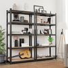Songmics Schwerlastregal mit 5 Ablagen, Stahl / MDF, Schwarz, 90 x 180 x 40 cm Bild 2