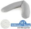 Theraline das Komfort Stillkissen mit Mikroperlen, grau Bild 4