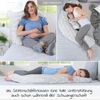Theraline das Komfort Stillkissen mit Mikroperlen, grau Bild 3