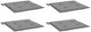vidaXL Gartenstuhl-Kissen 4 Stk. Grau 40x40x4 cm Oxford-Gewebe 47589 Bild 3