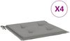 vidaXL Gartenstuhl-Kissen 4 Stk. Grau 40x40x4 cm Oxford-Gewebe 47589 Bild 2