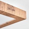 hofstein Deckenleuchte dimmbares Deckenpanel aus Metall/MDF in Schwarz/Holzoptik, LED wechselbar, 2700-6500 Kelvin, skandinavisches Design, mit Fernbedienung, 24 W, 250-2500 Lumen, CCT Bild 3