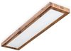 hofstein Deckenleuchte dimmbares Deckenpanel aus Metall/MDF in Schwarz/Holzoptik, LED wechselbar, 2700-6500 Kelvin, skandinavisches Design, mit Fernbedienung, 24 W, 250-2500 Lumen, CCT Bild 4