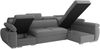 Ecksofa Boston LCP mit 2 Bettkästen und Schlaffunktion (Farbe: Paros 4, Seite: Links LCP+2R+1P(65)) Bild 4