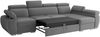 Ecksofa Boston LCP mit 2 Bettkästen und Schlaffunktion (Farbe: Paros 4, Seite: Links LCP+2R+1P(65)) Bild 3