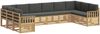 vidaXL Outdoor-Sofagarnitur 7 pcs Weiß und Anthrazit 3392577 Bild 2