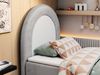 Kinderbett NEST, Boxspringbetten für Kinderzimmer, Jugendbett, Einzelbett mit Matratze 90 x 180 cm - Hellgrau Velvet - Topper Visco Bild 3