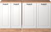 Küchenschrank für Dachschrägen R-Line Weiß Landhaus 140 cm 2er Set Schrankkorpuss 60 cm Tiefe Vicco Bild 3