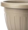 BigDean 6x Blumentopf mit Untersetzer rund ø40xH31 cm Mokka/braun - wetterfester Pflanzkübel - Wasserablauf UV-beständig aus bruchsicherem Kunststoff - Innen + Außen geeignet - Made in Europe Bild 5