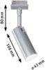Paulmann 968. 00 URail LED-Spot Tubo 4,5 W 4000K Metall/Kunststoff zum Schienensystem Bild 2