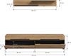 TV Element inkl. Wandboard (B/H/T: 170x38x33 cm) in Artisan Nachbildung Bild 4