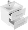 Badmöbel Set Firenze 60 2tlg. Spiegelschrank Softclose weiß hochglanz : Weiss hochglanz Bild 3