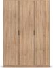 Rauch Möbel Lagoa, Kleiderschrank, Garderobe für Schlafzimmer, Kinderzimmer, Jugendzimmer 3-türig, Farbe Eiche Sonoma, Holz, Breite 136 Bild 2