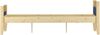 Massivholzbett Kiefer 140x200 modernes Polsterbett, Polsterfarbe navy blue Bild 5