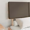 vidaXL Bettgestell mit gepolstertem Kopfteil Taupe 120 x 200 cm 877492 Bild 3