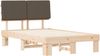vidaXL Bettgestell mit gepolstertem Kopfteil Taupe 120 x 200 cm 877492 Bild 4
