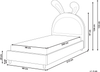 Kinderbett Kaninchen Samtstoff LALLIAS 90 x 200 cm Rosa Bild 2
