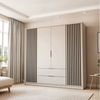 Lookway Kleiderschrank NELA 4D 206 cm Vier­türiger Schrank mit Lamellen Breite: 206 cm Bild 2