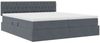 vidaXL Aufbewahrungsbett mit Matratze Dunkelgrau 90 x 200 cm 3370986 Bild 5