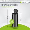 Juskys Mülleimer mit Bewegungssensor, wasserdicht, Schwarz, 50 Liter Bild 2