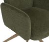 6er-Set Esszimmerstuhl HWC-N11, Stuhl, drehbar Auto-Return Stoff Bouclé 350g/m² Öko-Tex ~ grün, Beine Holz-Optik Bild 5