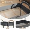 Sekey Küchenwagen Servierwagen mit Rollen Beistellwagen mit 3 Ablageebenen aus Metall, Innovatives Klick-Design für schnelle Montage ohne Schrauben Bild 4