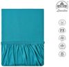 leevitex® Spannbettlaken Spannbettlaken Topperbezug Premium 170, Gummizug: rundum, extra schwere Ausführung, 180x200 - 200x220 cm, 100% Mako-Baumwolle Bild 3